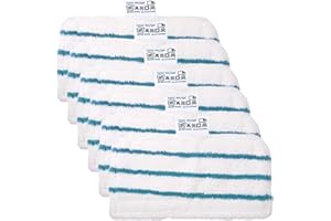 JIMITOP 6 Pack Steam Mop Pads Replacement Compatible with Black+Decker Steam Mop SM1600, SM1610, SM1620, HSM13E1, HSMC1300FX,