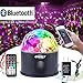 CHINLY LED Disco Ball Light MP3 Music Speaker USB Portable 9W 9color Modes Dance Hall Strobe Light Mini LED Stage Light Party Light for Wedding Party Bar Club DJ KTV (with Remote & US Plug)