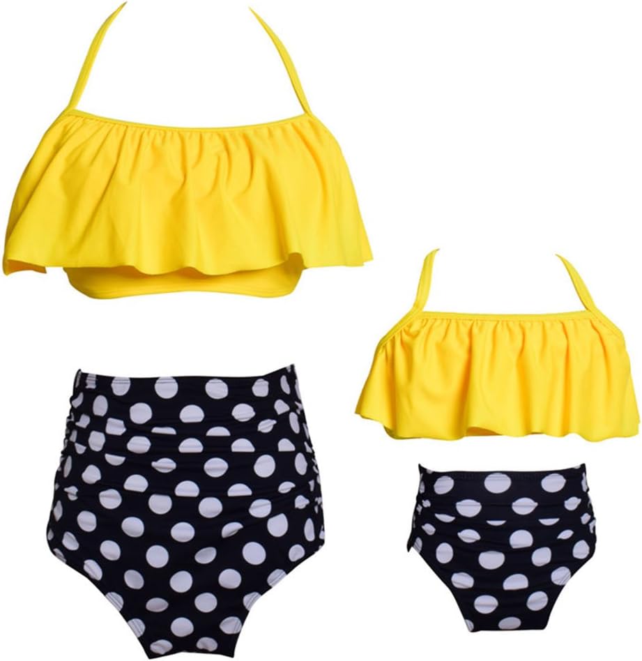 Summer Cute Baby Girls Bikini Set Family Matching Swimwear Mommy and Me Swimsuit๏ผPrime