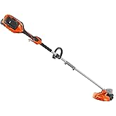 Husqvarna 220iL Cordless String Trimmer with 4 Ah Battery and Charger, 16-Inch Straight Shaft Electric Weed Eater with Dual-D