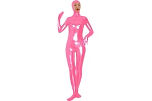 VSVO Shiny Spandex Open Face Full Bodysuit Zentai Suit for Adults and Children