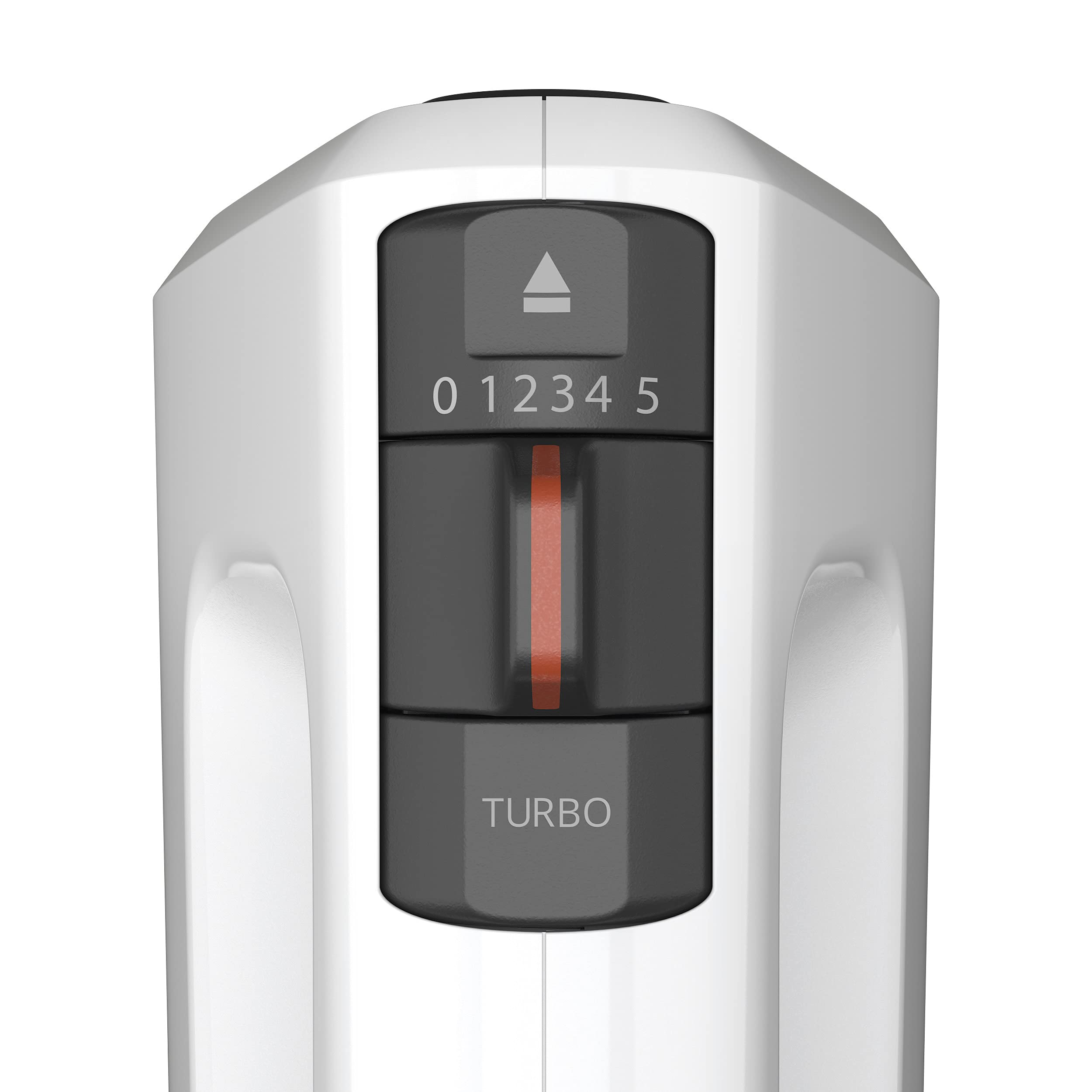 Krups 3 Mix 4000 Handmixer, 450 Watt, robustes Design, variabler Geschwindigkeitsregler, Turbo- und Auswurf-Funktion, inkl. 2 Rührbesen und 2 Knethaken, weiß/grau, GN4001 4