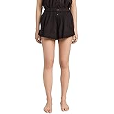 Black Eyelet Trimmed Tap Short