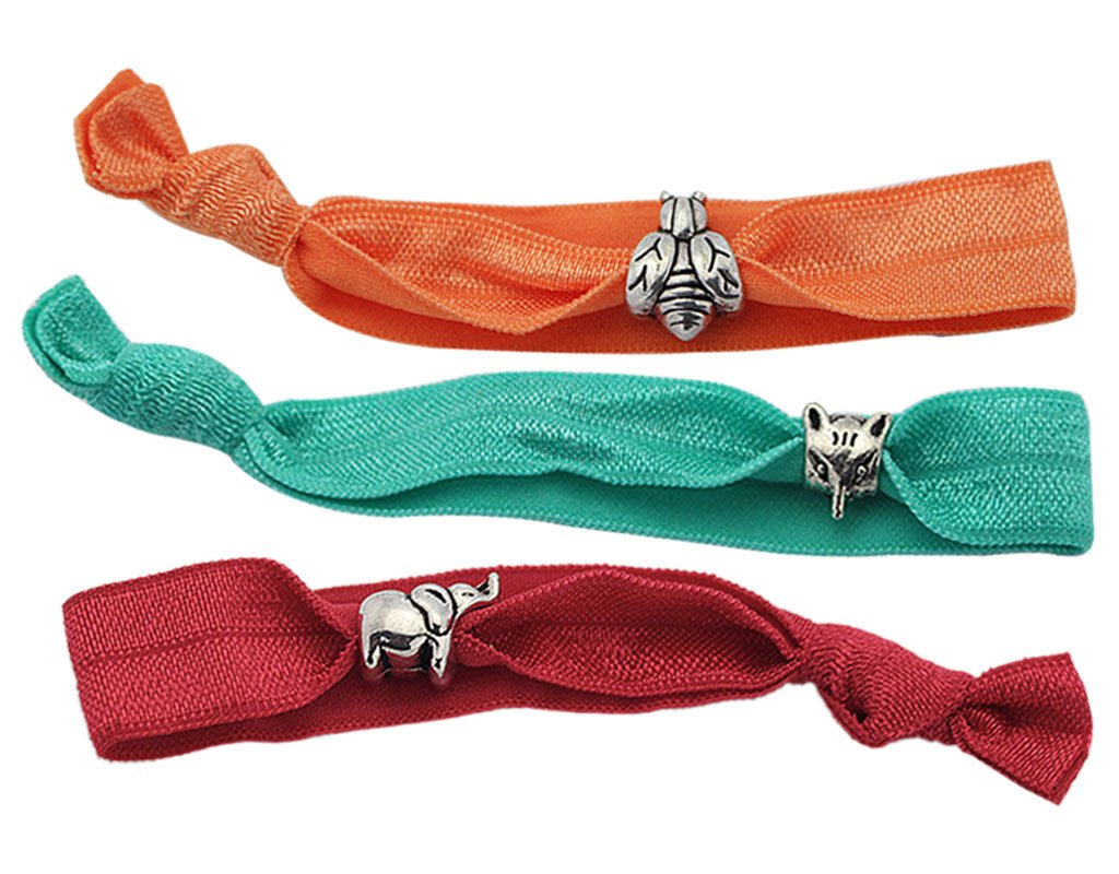 Amazon Com Bonamart 3 Pcs No Crease Elastic Hair Band Ponytail