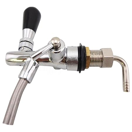 TOOGOO Einstellbare Bier Fass Wasserhahn Mit Durchflussregler Fuer Fass Tap Homebrew Dispenser