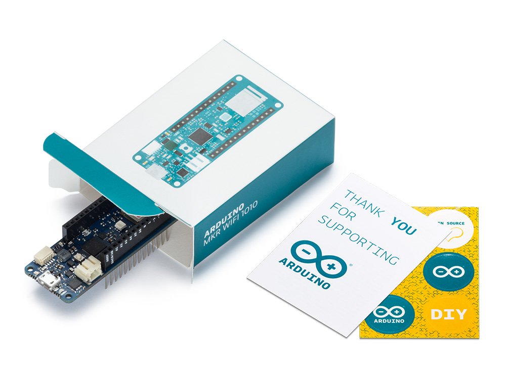 Arduino MKR WiFi 1010 [ABX00023] - 32-bit ARM Cortex-M0+, WiFi & Bluetooth Connectivity, 250KB Flash, 32KB SRAM, Secure Element, 14 Digital I/O Pins, 6 Analog Inputs, Compatible with Arduino IDE