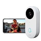 Video Doorbell, 960P HD Video, Real-Time 2-Way Talk, Wi-Fi Enabled Smart Video C