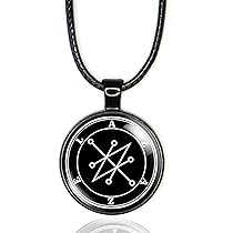 ネックレス・ペンダント SSIL Black Logo Pendant Amazon.com: Azazel Sigil, Seal of Azazel Necklace for Men or