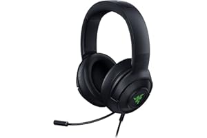 Razer Kraken V3 X Gaming Headset: 7.1 Surround Sound - Triforce 40mm Drivers - HyperClear Bendable Cardioid Mic - Chroma RGB 