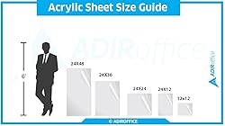 AdirOffice Acrylic Plexiglass Sheet