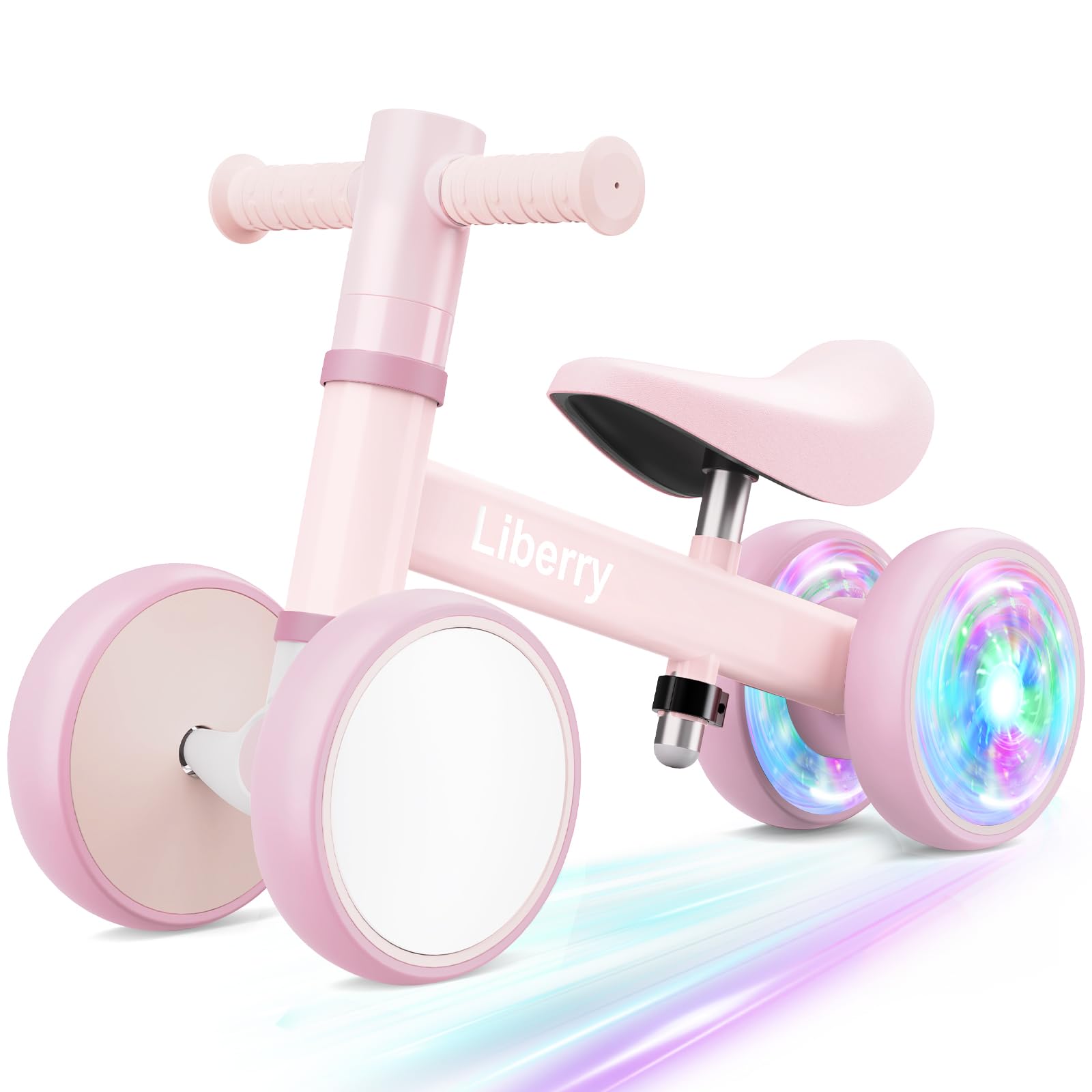 Photo 1 of Liberry Baby Balance Bike with Light Up Wheels Age 1 2 3 Years Old, No Pedal 4 Silence Wheel Toddler Bike, First Baby Riding Toy Birthday Gift for Boys Girls (Pink)