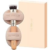 THE TOOL LAB Skinfit Conceal Duo, Flat Foundation Brush & Liquid Foundation Puff Set, Flat Concealer Brush with Foundation Sponge, Professional Makeup Sponge Kit, Korean Makeup