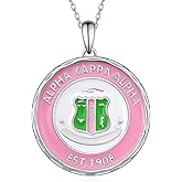 Cujiesp Aka Sorority Gifts for Women 925 Sterling Silver Aka Nacklaces Pendant Jewelry Sorority Paraphernalia Gifts for Women