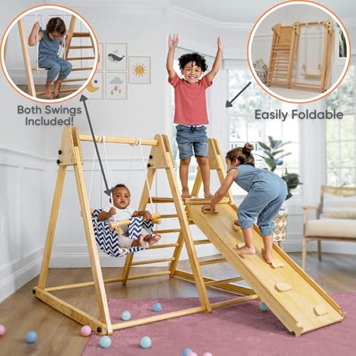 Avenlur 4-in-1 Juniper Indoor Play Gym Jungle Gym Playset with