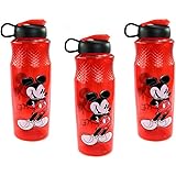 Zak Designs [3-Pack Disney Mickey Mouse 90th Anniversary 30oz Sullivan Sports Water Bottle, BPA-Free