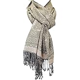 GaelSong Celtic Knot and Swirls Scarf Made in Ireland, 100% Viscose (28" x 70", Dark Green)