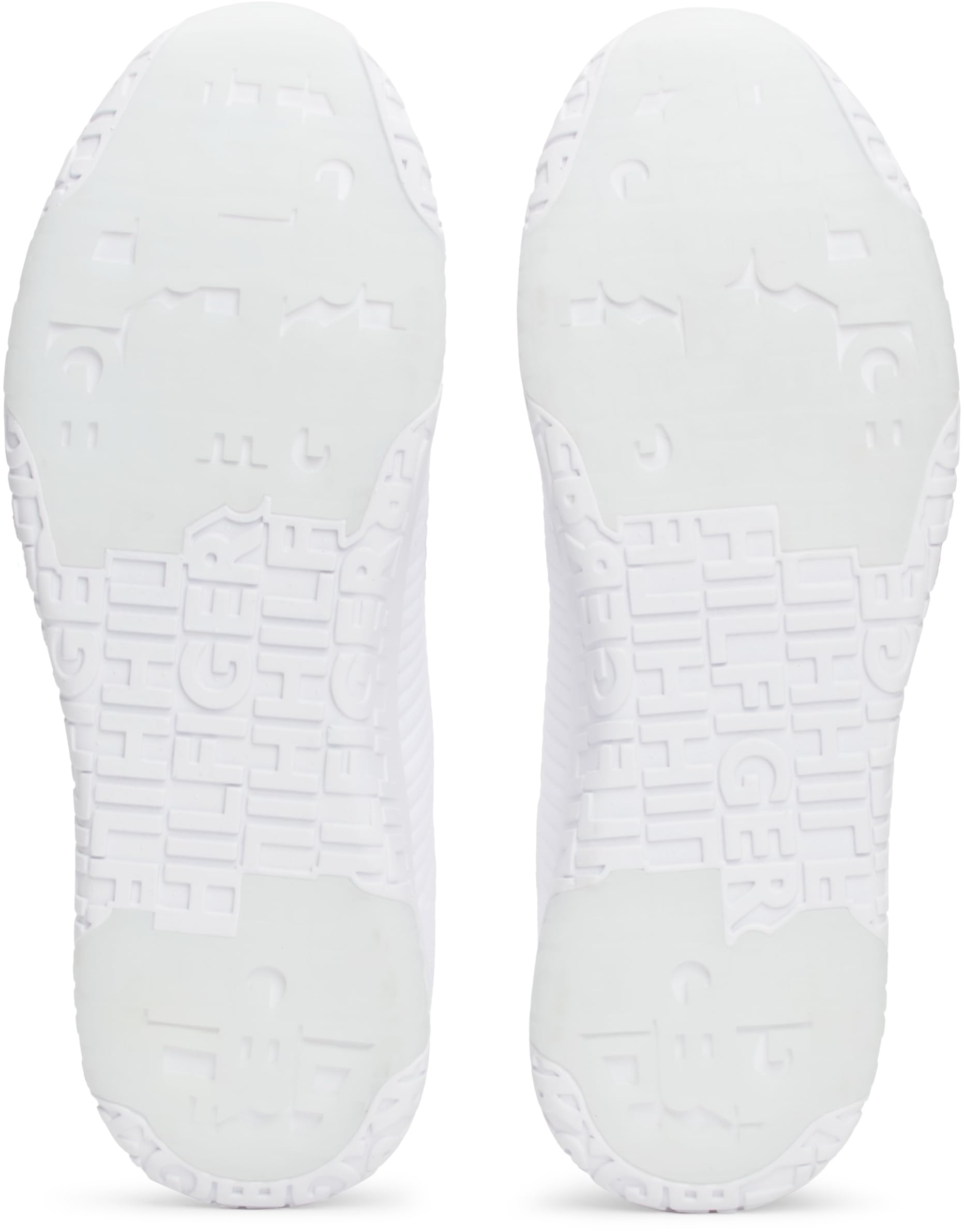 Tommy Hilfiger Herren Runner Sneaker Corporate Knit Rib Runner Sportschuhe, Weiß (White), 42 7