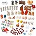 Atecy 100 Pcs Miniature Garden Ornaments Kit, DIY Fairy Garden Dollhouse Decor