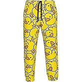 Mens Joggers Sweatpants, Funny 3D Print Athletic Pants Elastic Waist Novelty Casual Trousers with Pockets