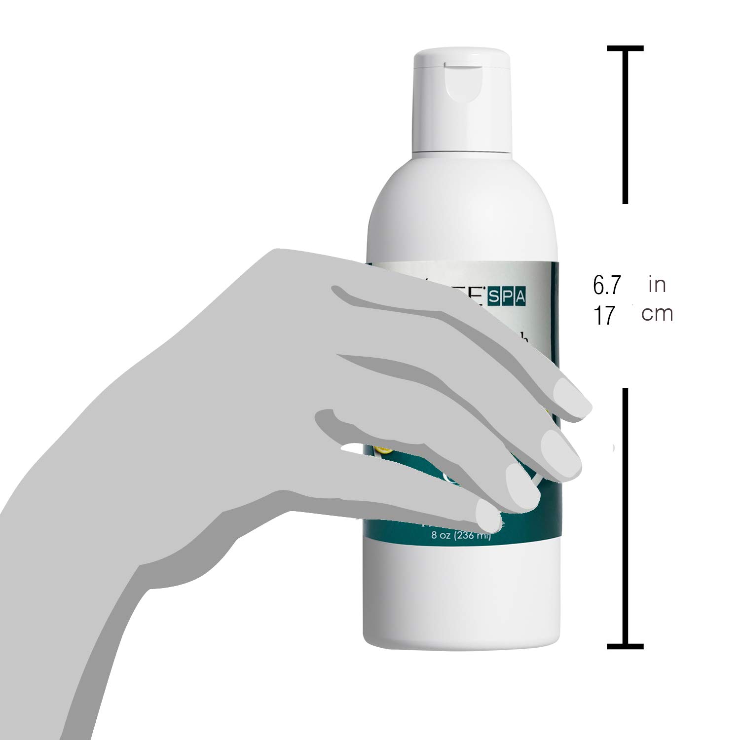 Cacee Callus Remover for Feet 8oz, Gel Formula with Tea Tree Oil & Lemon Scent, Works Great with Foot Scrubber, Foot File, or Pumice Stone, Callous or Corn Remover : Beauty
