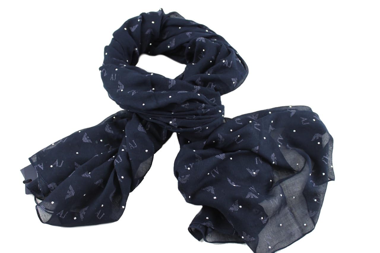 Armani Jeans Damen Schal Scarf mit Logomuster und ...