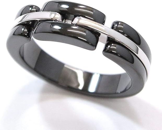 Amazon シャネル Chanel ウルトラ リング 64 ブラック セラミック K18wg 18金ホワイトゴールド 750 指輪 中古 リング 通販