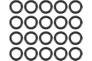 uxcell Nitrile Rubber O-Rings, 10mm OD 6mm ID 2mm Width, Metric Sealing Gasket, 20 Pieces