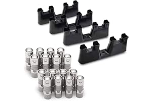 HQP AUTO PARTS Liphontcta Set of 16 Hydraulic Roller Lifters with 4 Guides Trays 12595365 12499225 12551162 12569259 Compatible with GM Chevy 7.0L 6.2L 6.0L 5.7L 5.3L 4.8L V8