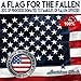 U.S. American Flag 3'x5' + FREE Affiche. Made in USA. Bundled Product. Embroidered Stars Sewn Stripes. Sturdy Brass Grommets. Premium Nylon. 30% of Proceeds Donated to Families of Fallen Officers.