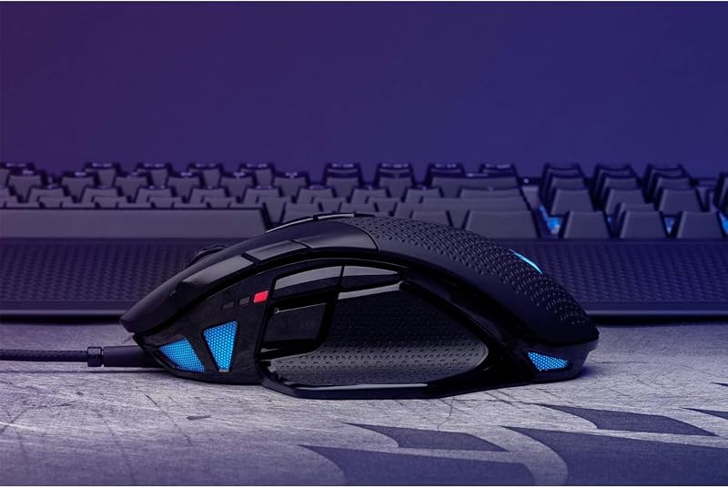 NIGHTSWORD RGB Souris de Jeu FPS/MOBA Filaire – Noir