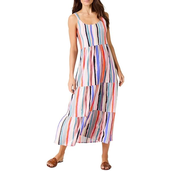 FARM Rio Women's Pleated Stripes Dress, Diagonal Stripes Multicolor, XS at  Amazon Women's Clothing store
