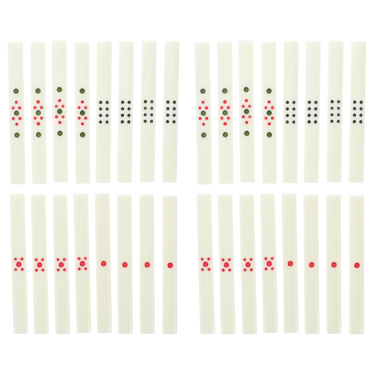 Warmhm 88pcs Chinese Mahjong Scoring Sticks Set for Mahjong Game Accessories Portable Family Board Game Kit for Players and Home Gaming