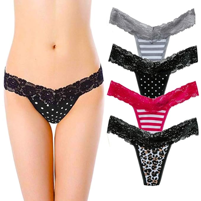 Okg Cotton Thong Underwear Womens Breathable Comfortable Stretch G