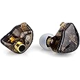 Tangzu wan'er IEMs Newest 10mm Dynamic Driver PET Diaphragm in-Ear Earphone, Noise Isolating Wired Earbuds with Detachable OFC Braided Cable for Audiophile Musician Singer Church (Black,without Mic)