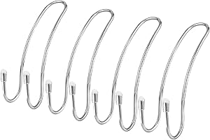 ELDHUS Headrest Hooks for Purses and Bags, Car Seat Hooks for Purse Handbag Mask Coat Grocery Bag Water Bottle, 4 Pack