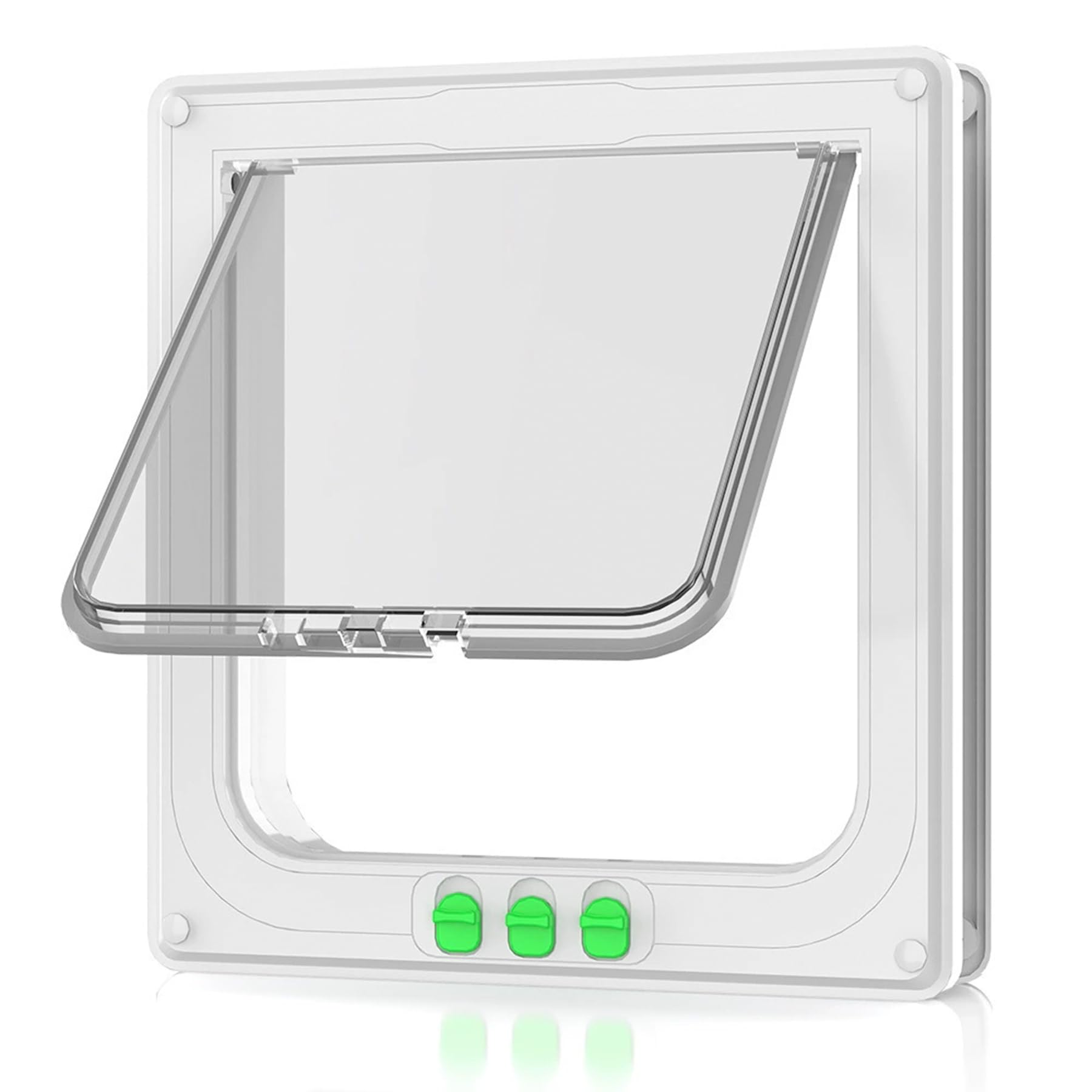 Moaobooh Cat Door, Cat Flap, Weatherproof, Easy Installation, Dog Flap for Indoor Outdoor Door, Window, Wall