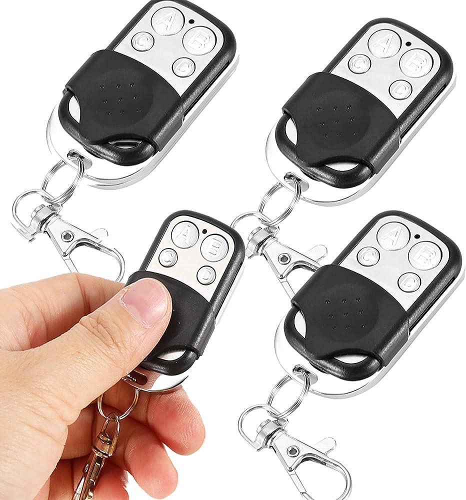 Yabound 4 Pcs Garage Door Remote, 433.92mhz Universal Garage Door Opener Remote, Automatic Garage Remote Control Key Fob for Car Garage Door Gate Opener