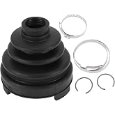 HEROFFIX 1 Set CV Joint Boot Kit for Nissan Murano 2009-2014 for Nissan Quest 2011-2017 Inner Constant Velocity Joint Boot W/Clamps No.C974A1JA0A Black Rubber