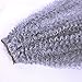 Short Afro Kinky Curl Twist Weft Hair Braiding Crochet Curly Weave Bundles Hair African American Hair Extensions 16Inches Kanekalon Fiber 1pcs/pack 2pack/lot (deep gray)