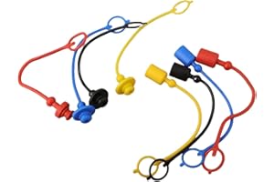 4 Pairs Hydraulic Quick Coupler, PVC Rubber Dust Cap,Plug Cover For Hydraulic Quick Coupler for ISO7241-A (ISO-A) series, 1/4