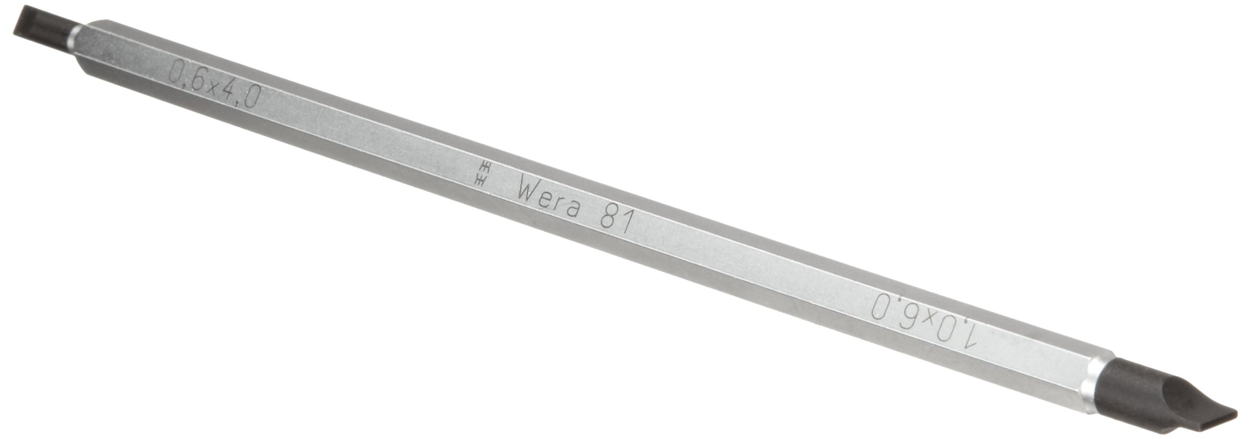 WERA 05002910001 Vario 81 Slotted Combination Blade, 4.0/0.6mm and 6.0/1.0mm x175mm Blade