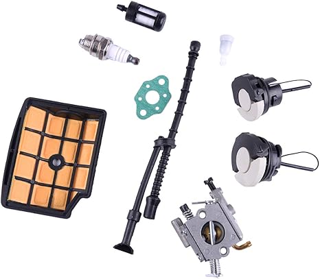 Amazon Com Eastar Carburetor Fuel Filter Carb Kit Chainsaw Parts Fit For Stihl Ms0t 0t Home Kitchen