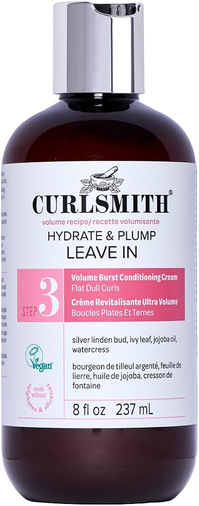 Curlsmith Hydrate & Plump Leave In Conditioner 237ml Volumizing Nourishing