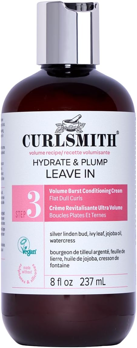 Curlsmith Hydrate & Plump Leave In Conditioner 237ml Volumizing Nourishing