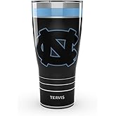 Tervis Traveler North Carolina Tar Heels - Night Game Triple Insulated Tumbler Travel Cup Keeps Drinks Cold & Hot, 30oz, Stainless Steel