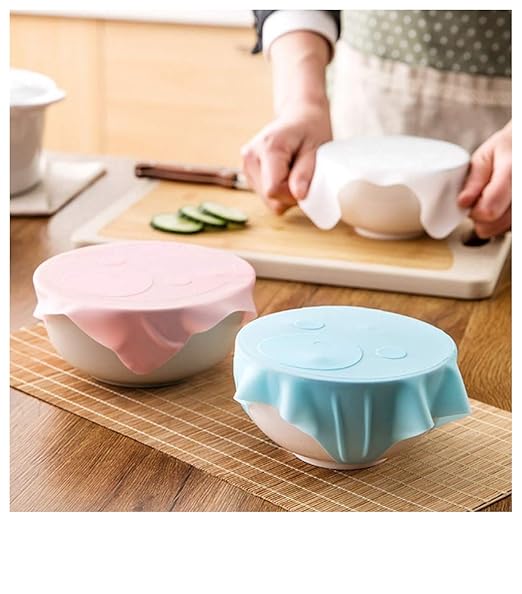 Buimin - Tapa del cuenco de silicona con tapa de plástico para ...
