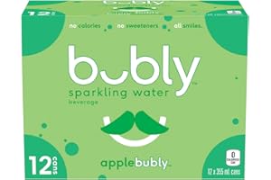 Bubly Sparkling Water applebubly, 355 mL Cans, 12 Pack