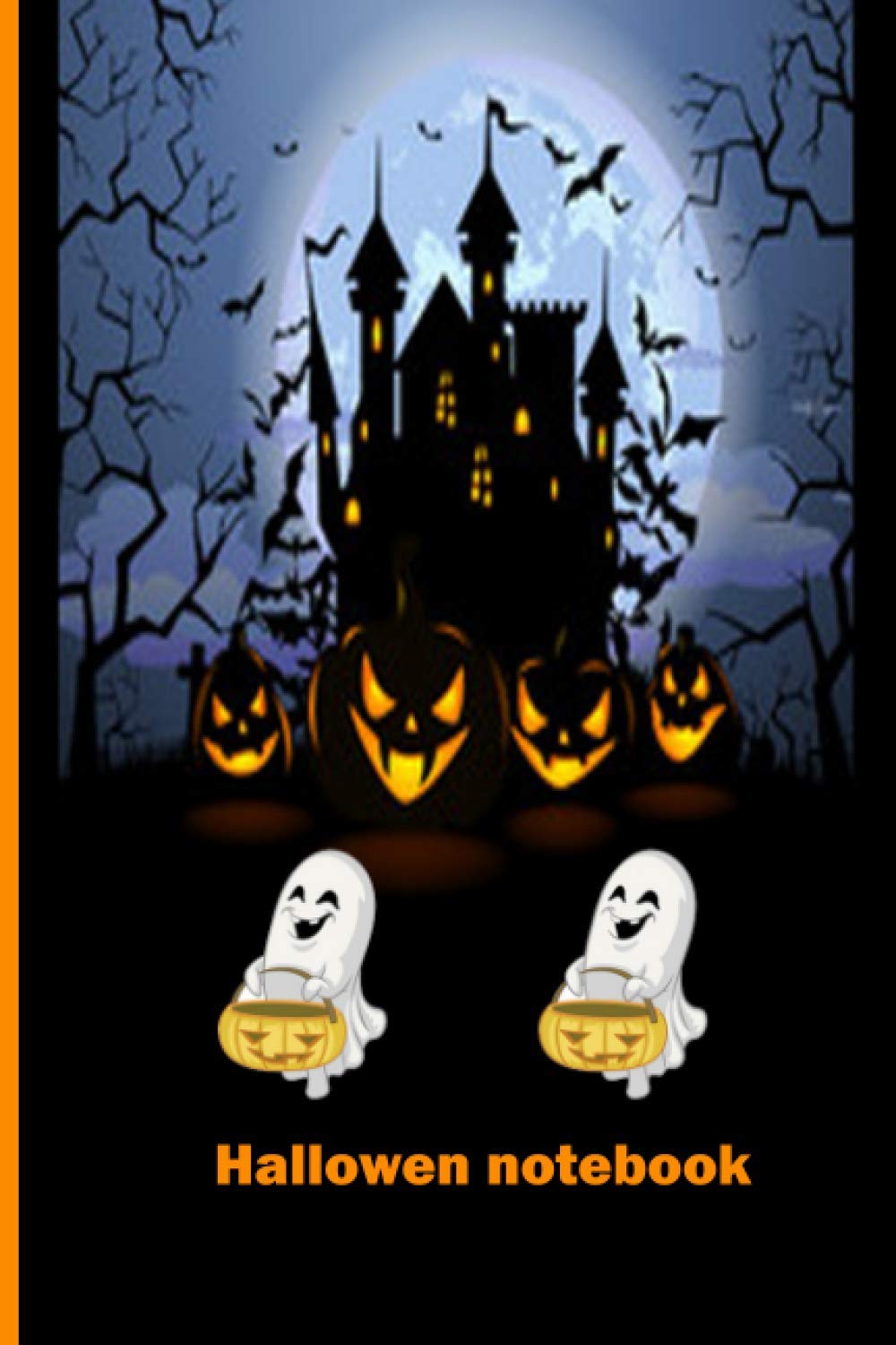 Notebook: halloween notebook for girls: Halloween Composition Notebook: Witch and Pumpkin Ruled Pages