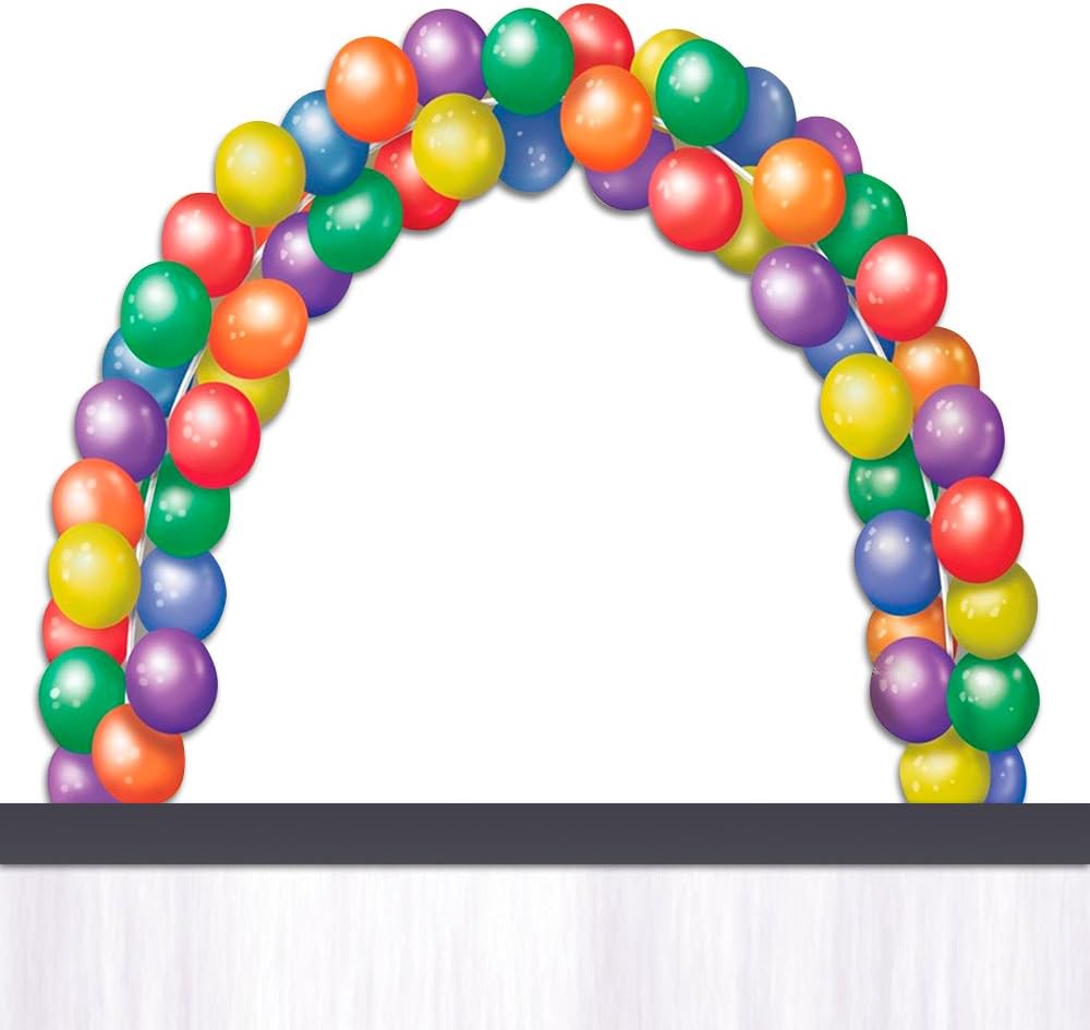 Truth Fanatic Balloon Arch Kit and Pump Inflator [Pack 2 pc Kit] - 2 Clamps with 11 Foot Frame and Balloons Hand Air Pump for Weddings, Birthdays, Carnivals, Entryways- Party Decorating Combo Set