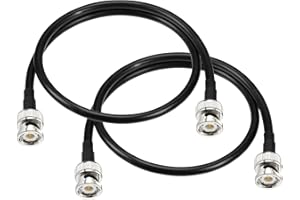 Superbat BNC Male to BNC Male Connector Cable 100cm 3ft BNC Jumper 50 Ohm RG58 Coaxial Cable for Antenna Scanners Mobile Radi